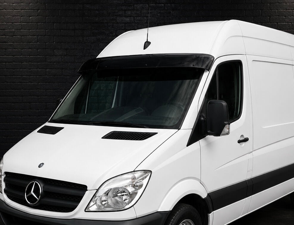 Aurinkolippa - Mercedes-Benz Sprinter W906 Facelift - kiiltävä musta