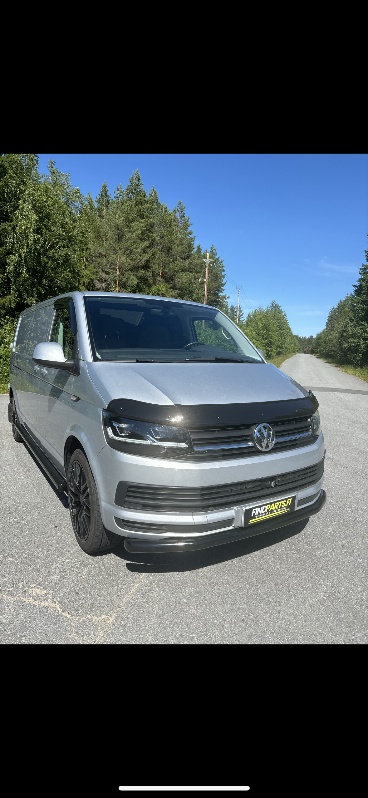 Etupuskurin Suojarauta- Vw T6/6.1 Musta