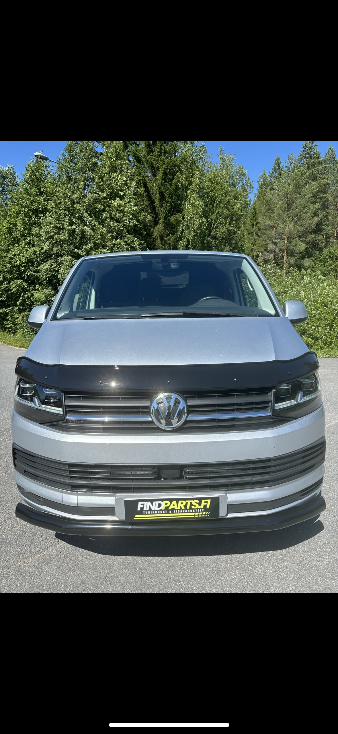 Etupuskurin Suojarauta- Vw T6/6.1 Musta