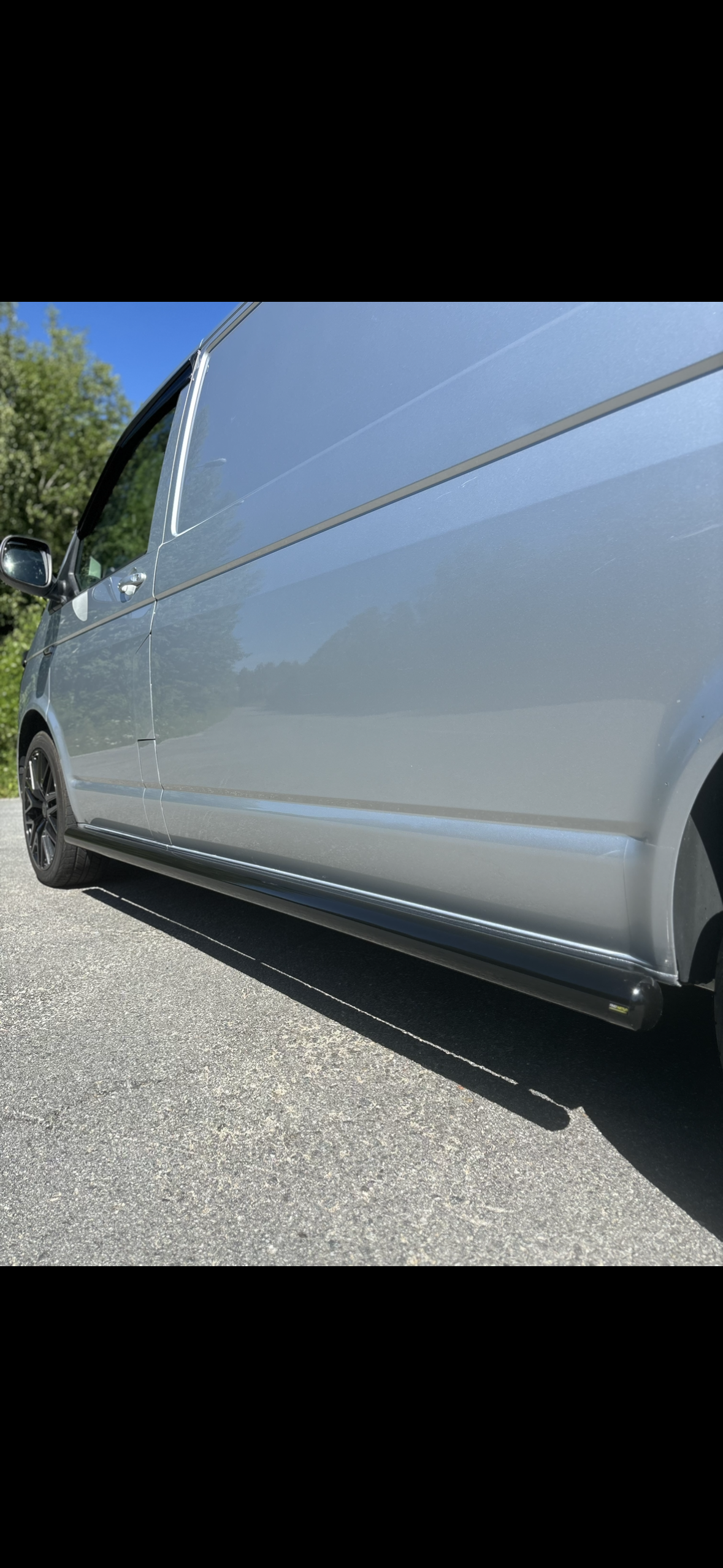 Kylkiputket- VW T6/6.1 Musta (2L, pitkä)